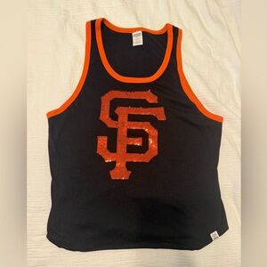 Victoria’s Secret PINK San Francisco Giants sequined tank top size medium